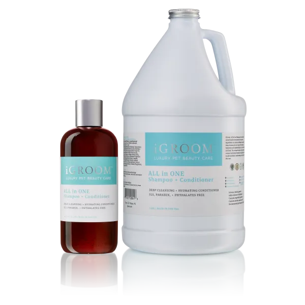 Igroom All-in-one Shampoo & Conditioner - Шампоан и балсам за кучета, за здрава кожа и козина, 3.78 литра