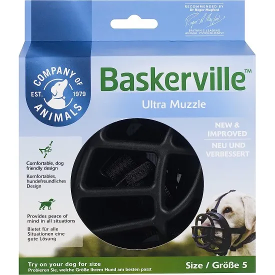 Baskerville Ultra Muzzle - Намордник за кучета размер 5, за едри породи като лабрадор, немска овчарка 1