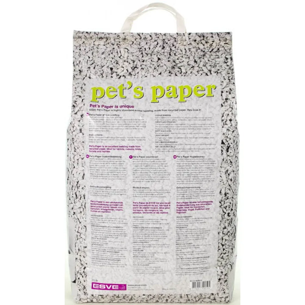 Esve Pet`s Paper - Постелка за дребни животни от рециклирана хартия, 3.6 кг/10 л 3