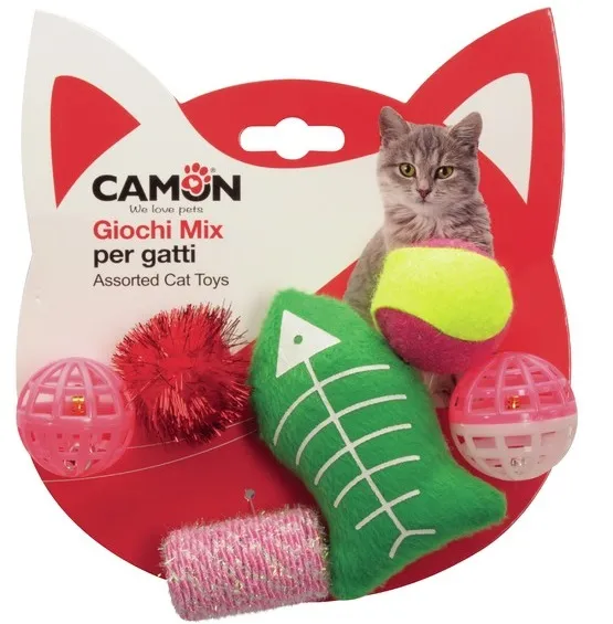 Camon  -Микс комплект от 6 броя играчки за котки