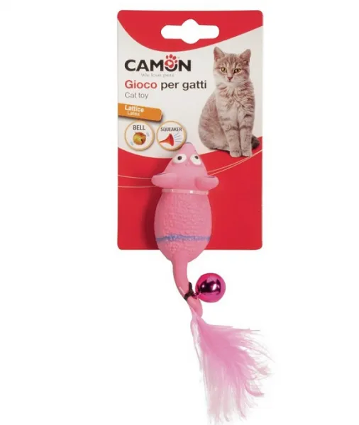 Camon - Играчка за котки - латексовa мишкa със звънче 11 см
