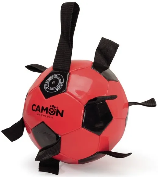 Camon - Футболна топка за кучета - червена 21 см.