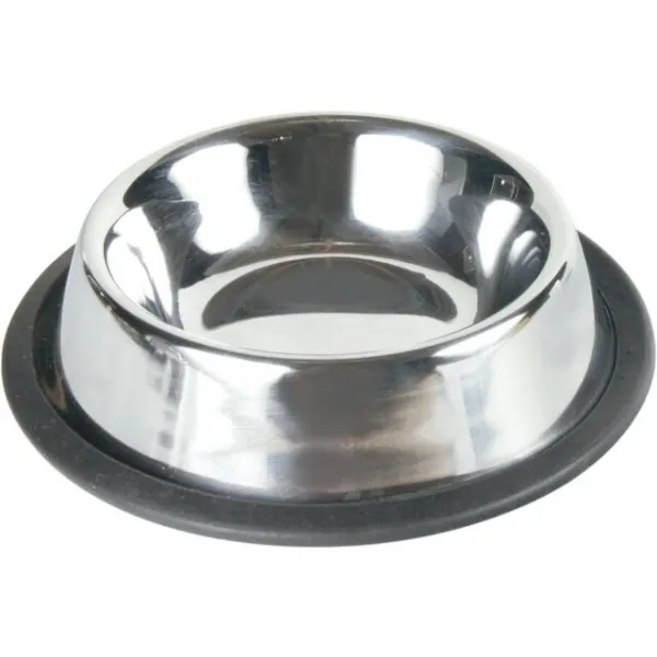 Trixie Stainless Steel Bowl - Метална купа за храна или вода за кучета и котки, 200 мл.