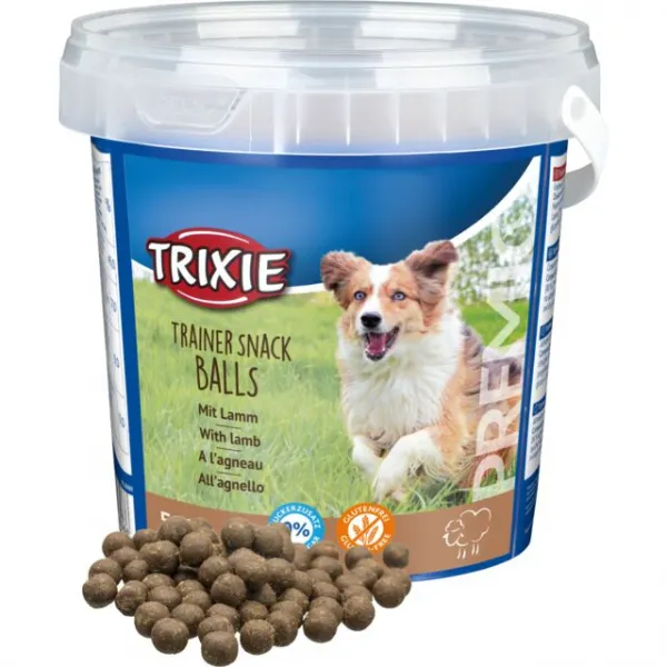 Trixie PREMIO Trainer Snack Lamb Balls - Лакомство/ награди за кучета под формата на топчета от агнешко месо, 500 гр.