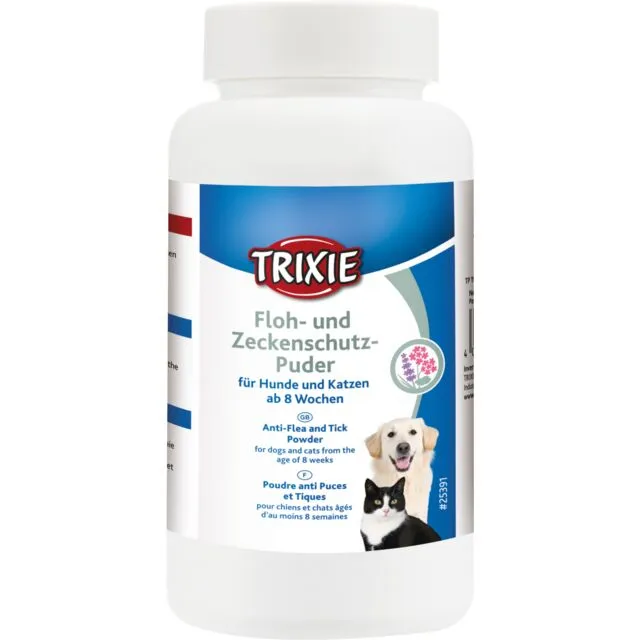 Trixie Flea and Tick Protection Powder - Пудра за защита от бълхи и кърлежи за кучета и котки, 150 гр.