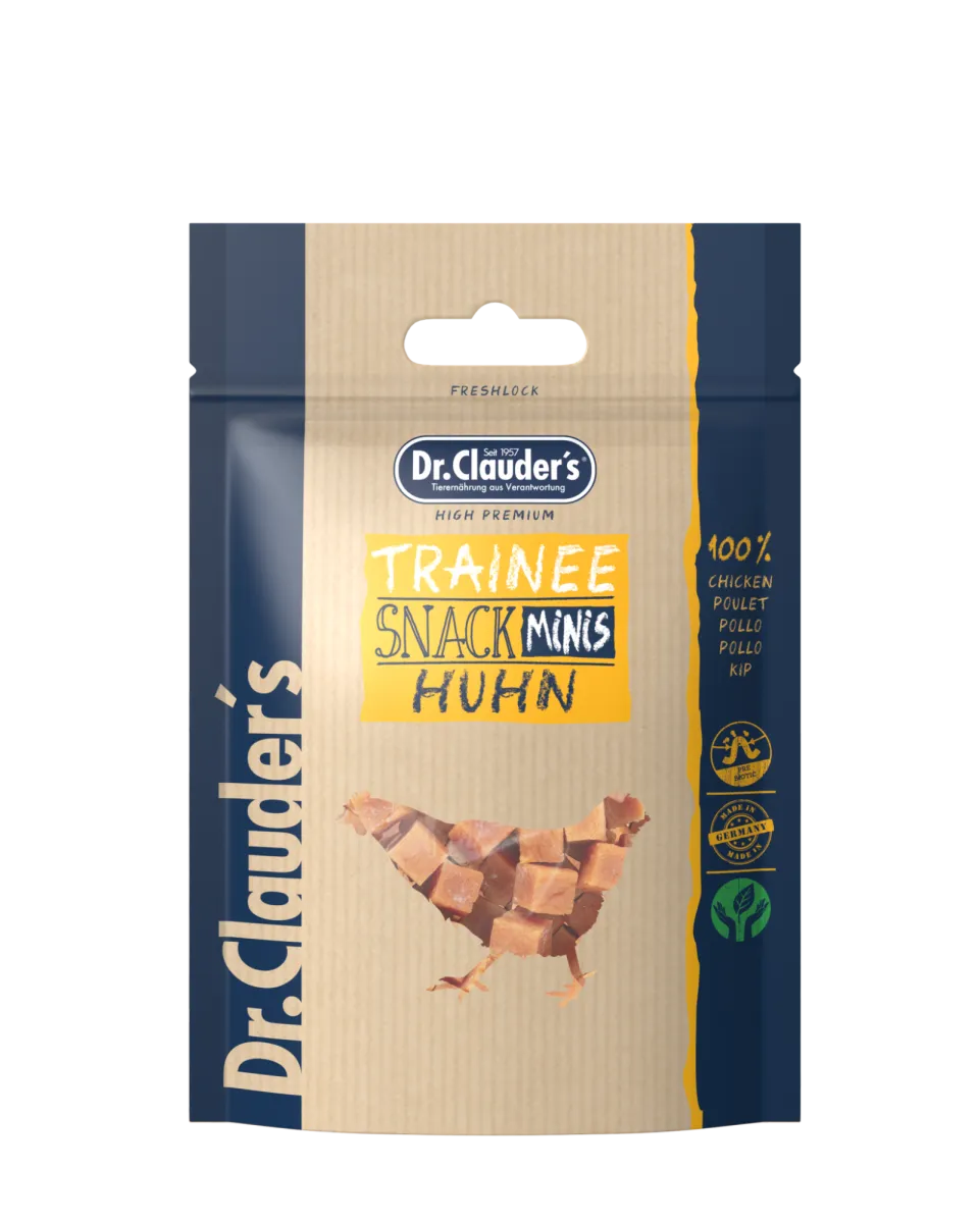 Dr.Clauder's Mini Trainee Snack -  Премиум лакомство за кучета от малки породи с пилешко, 50 гр.