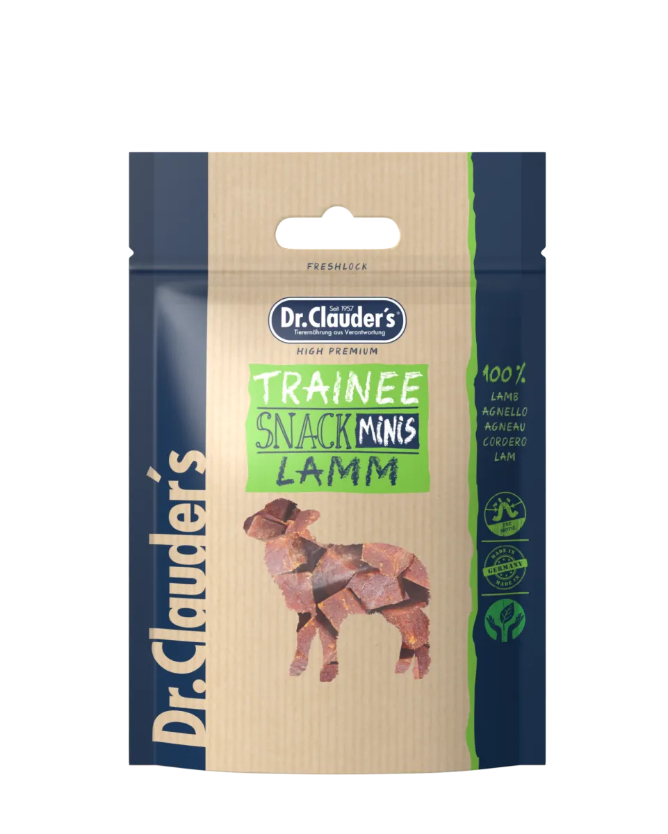 Dr.Clauder's Mini Trainee Snack - Премиум лакомство за кучета от малки породи с агнешко, 50 гр.