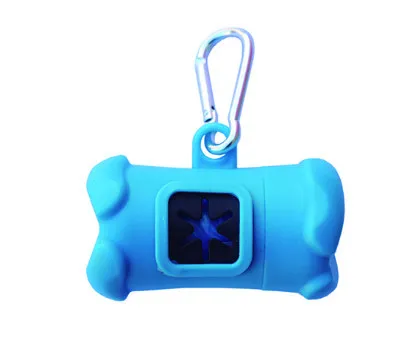 Dog Bag Dispenser Blue- Диспенсер за хигиенични пликчета с карабина - син