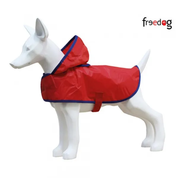 Freedog Impermeable basic - Дъждобран за кучета, 50 см. - червен