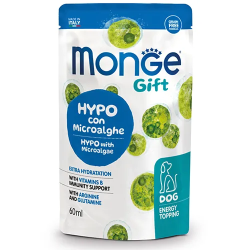 Monge Gift Energy Topping Hypo – Енергиен топинг за кучета, хипоалергенен с микроводорасли, 60 мл./ 2 броя