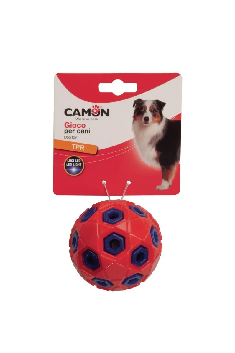 Camon Dog toy - TPR ball with led light - TPR топка за кучета с лед светлини, 8 см.