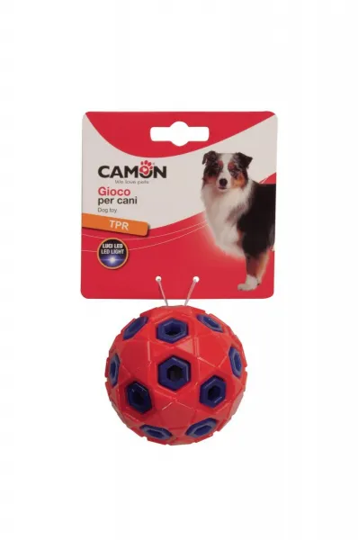 Camon Dog toy - TPR ball with led light - TPR топка за кучета с лед светлини, 8 см.