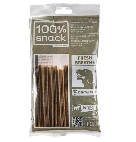 Ferplast Snack Medium - Dental Stick Snowflake Ascophillum - Nатурални и вегетариански дентални стикове за кучета с аскофилум, 105 гр. 1