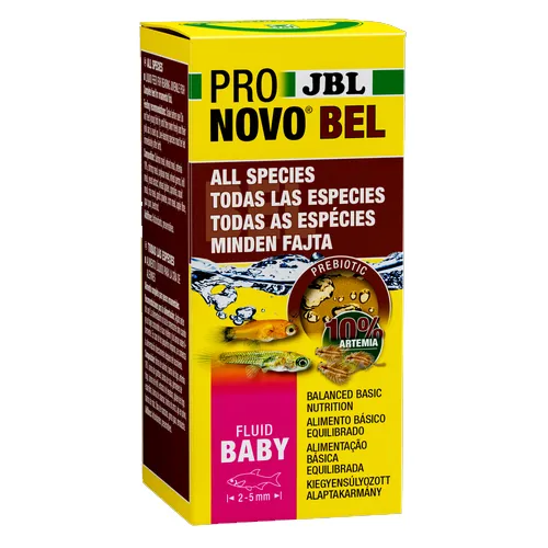 JBL Pronovo Bel Fluid - Течна храна за отглеждане на млади аквариумни рибки, 50 мл.