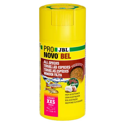 JBL Pronovo Bel GRano XXS - Основна храна , гранули с размер XXS за всички аквариумни риби с размер 1-3 см.
