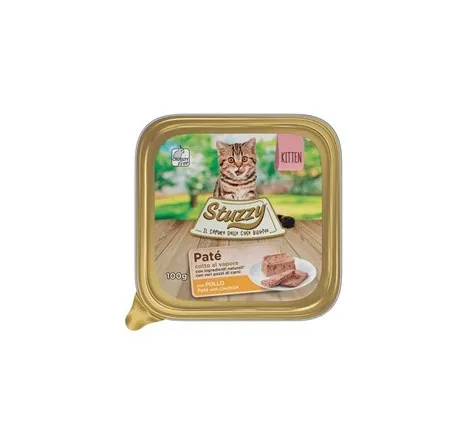 Mister Stuzzy Kitten With Chicken - Пастет за подрастващи котенца с пилешко месо, 7 броя х 100 гр.