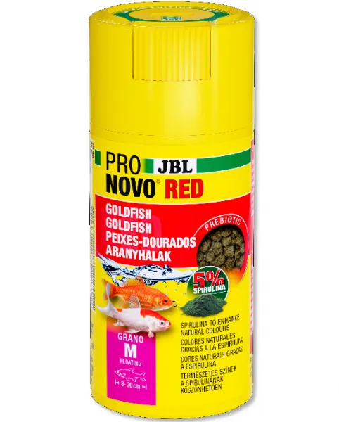  JBL PRONOVO RED GRANO M - Основна храна на гранула размер М, за златни рибки 8 - 20 см - 250 мл.