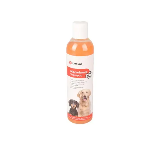 Flamingo Shampoo - Шампоан за кучета, хидратира козината, за лесно разресване с макадамия ,300 мл.