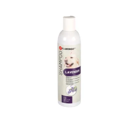 Flamingo Shampoo - Шампоан за кучета  с антибактериално действие с лавандула за всеки тип козина, 300 мл.