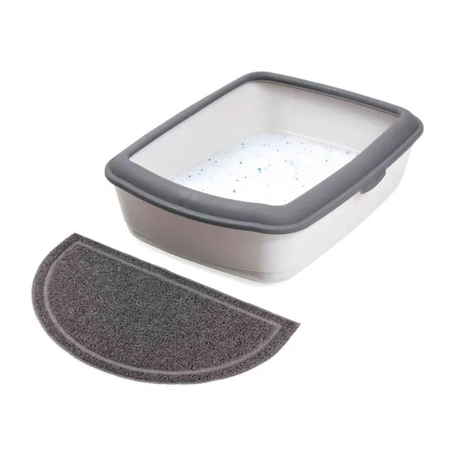 Trixie Litter Tray Mat - Подложки за котешка тоалетна, 41/25 см. - черна 2