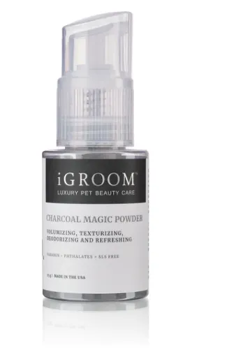 Igroom WHITE SLAY MAGIC POWDER - Магически прах за кучета с активен въглен, придава обем, текстурира, дезодорира и освежава, 25 гр.