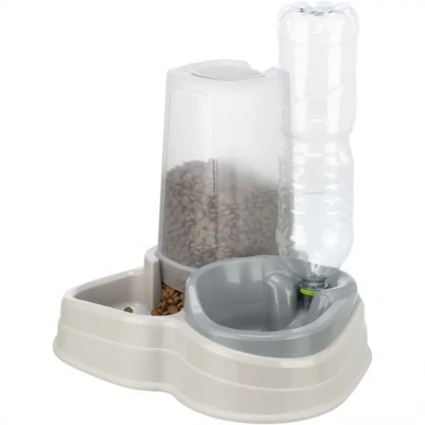 Trixie Food and Water Dispenser - Диспенсър за храна и вода за кучета и котки, 3,5 л. 1