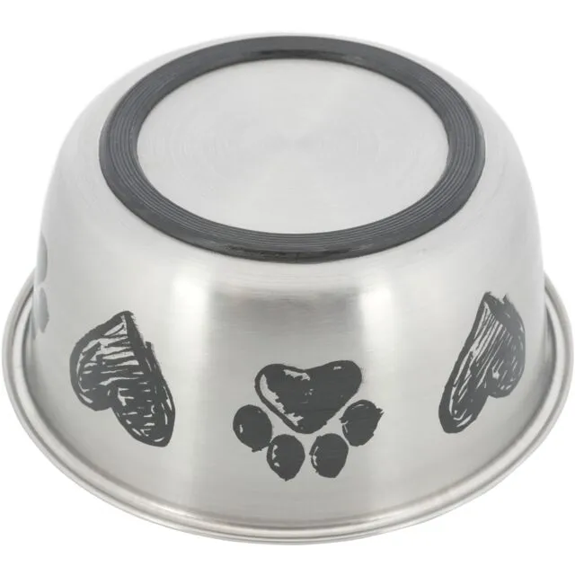 Trixie Stainless Steel Bowl - Купа за кучета за храна и вода с неплъзгащо дъно, 500 мл 2