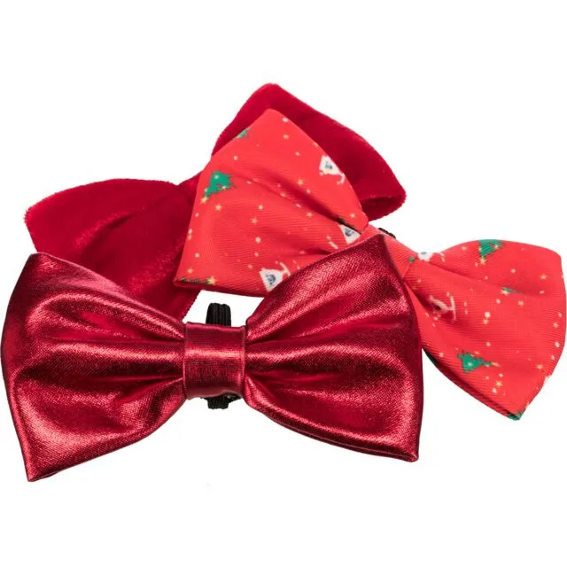Trixie Suit bow tie Christmas - Коледна папионка за кучета и котки, 10 см.