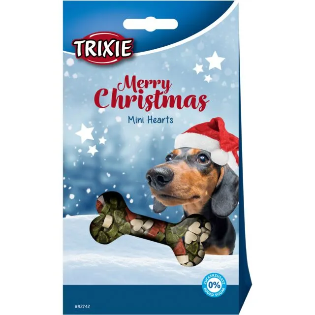 Trixie Christmas Mini Heart - Коледен календар с вкусни лакомства във форма на мини сърца за кучета, 140 гр./2 пакета