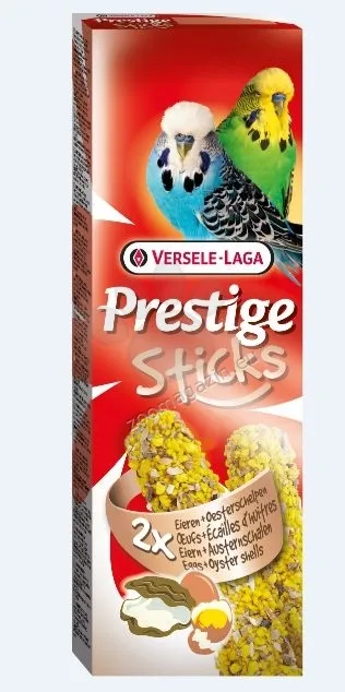 Versele-Laga - Budgies Eggs & Oyster shells - стик за вълнисти папагали с яйца и черупки от стриди - опаковка 60 г (2 бр.х 30 гр)