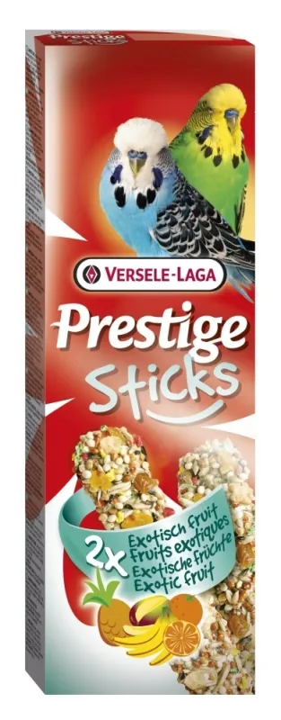 Versele-Laga - Sticks Budgies Exotic Fruit - стик за вълнисти папагали с екзотични плодове - опаковка 60 г (2 бр.х 30 гр)