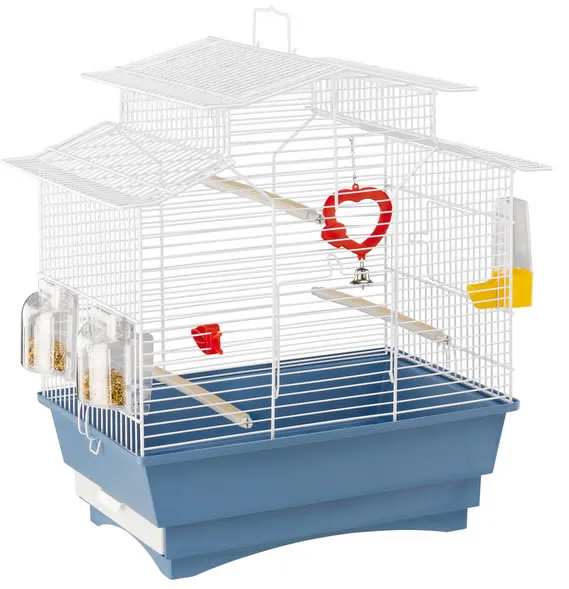 Ferplast - Cage Pagoda - Оборудвана клетка за канарчета, екзотични и други птици - размер 47 x 29,5 x 50 см. 2