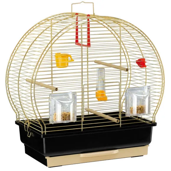 Ferplast - Cage Luna Antique 2 BRASS - Оборудвана клетка за канарчета , екзотични и други малки птици - размер 44,5 x 25 x 45,5 см. 2