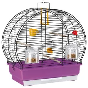 Ferplast - Cage Luna 2 BLACK - Оборудвана клетка за птици - размер 44,5 x 25 x 45,5 см. 2