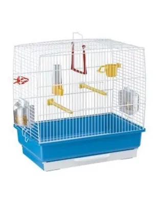 Ferplast - Cage Rekord 2 White - Оборудвана клетка за канарчета, екзотични и други малки птици - размер, 39 x 25 x 41 см 2