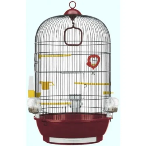 Ferplast - Cage Diva Black - Оборудвана клетка за канарчета, екзотични и други малки птици - размер Ø 40 x H 65 см. 2