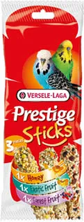 Versele-Laga - 3 бр. Stick Budgies Triple variety Pack Деликатесна допълнителна храна за малки папагали - опаковка 90 г (3 бр. х 30 г) 2