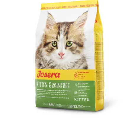  JOSERA Kitten grainfree - Пълноценна храна за бременни, кърмещи и подрастващи котки, с пилешко месо, 2 кг. 1
