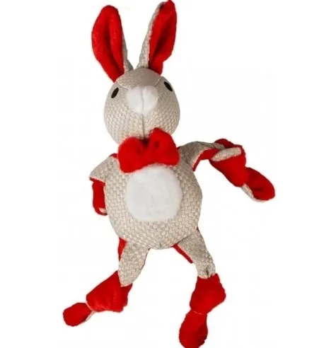 Duvo - Плюшена играчка за кучета във форма на заек, 31 см.