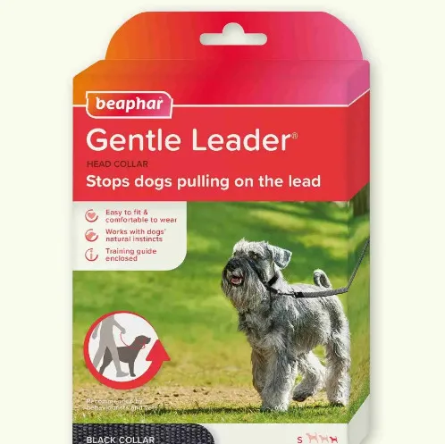 Beaphar Gentle Leader - Повод срещу дърпане за кучета от дребни породи, черен 1