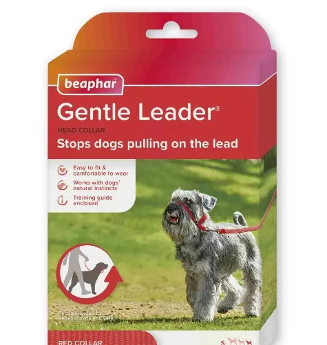 Beaphar Gentle Leader - Повод срещу дърпане за кучета от дребни породи, червен 1