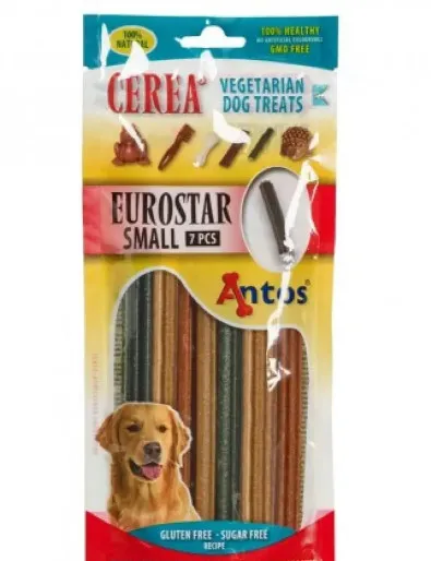 Antos Cerea Eurostar Small - Дентални пръчици за здрави зъби и свеж дъх, 12,5 см, 115 гр. / 7 броя в плик
