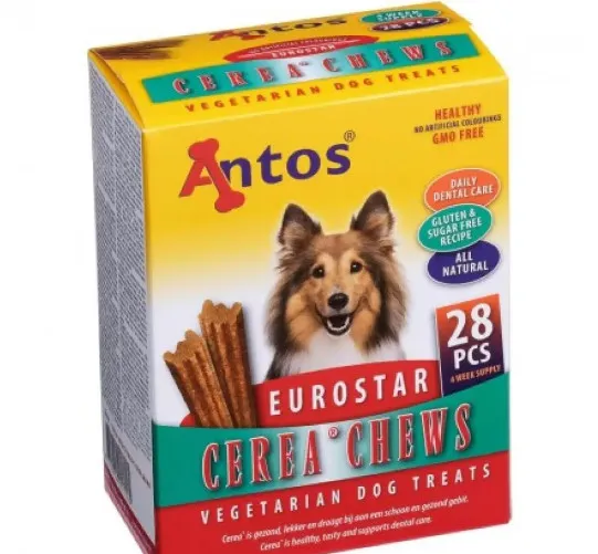 Antos Cerea Eurostar Small - Дентални пръчици за кучета за здрави зъби и свеж дъх,.5 см, 448гр. / 28 броя в кутия 1