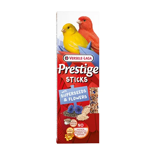 Versele Laa Prestige Sticks Canaries with Superseeds & Flowers – Лакомство за канари – стикове със суперсемена и цветя, 2х30гр.