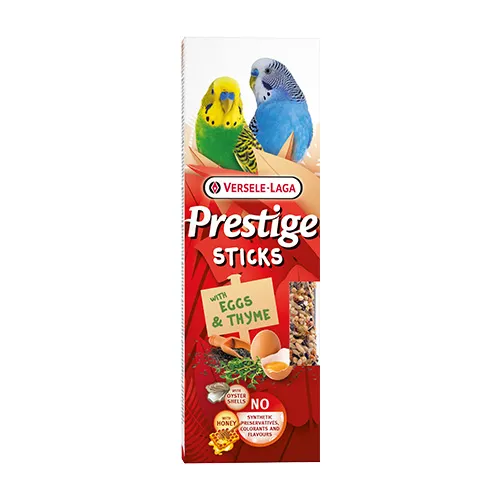 Versle-Laga Prestige Sticks Budgies with Eggs & Thyme – Лакомство за вълнисти папагали – стикове с яйца и мащерка, 2х30гр. 1