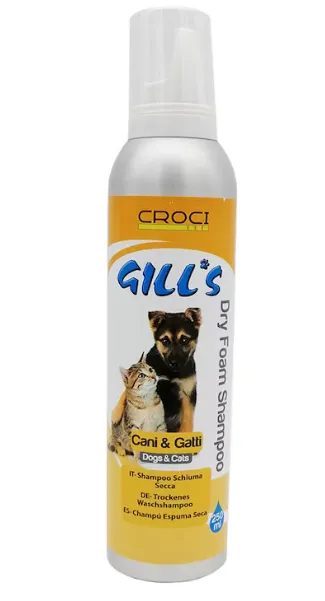 Croci Gill's Shampoo  - Шампоан, спрей за сухо къпане за кучета и котки 250мл