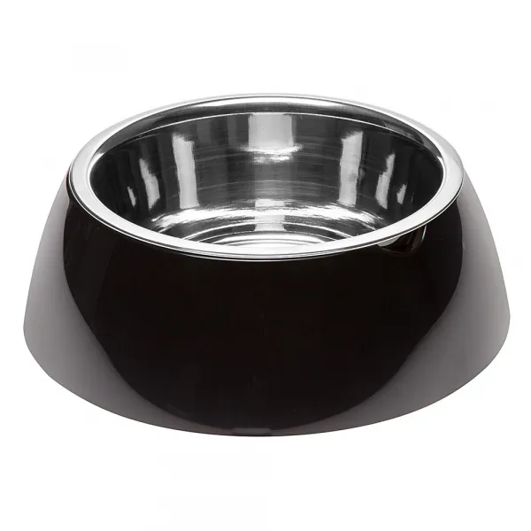 Ferplast Jolie L Nerra Ciotola -  черна купа за храна или вода за кучета и котки 23,3 x 7,5 см - 1200 мл