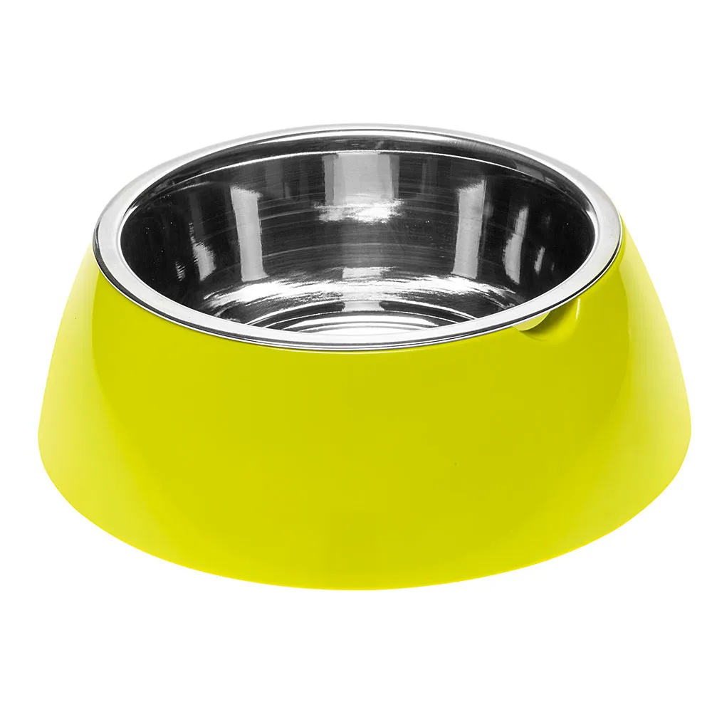 Ferplast Jolie L Verde Ciotola -  жълта купа за храна или вода за кучета и котки 23,3 x 7,5 см - 1200 мл