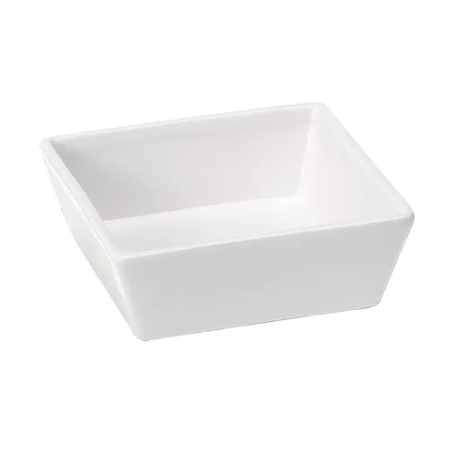 Ferplast Altair 14 Bowl white - бяла квадратна керамична купа за кучета и котки за храна или вода 14 x 14 x 5 см - 500 мл