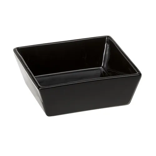 Ferplast Altair 14 Bowl black - черна квадратна керамична купа за кучета и котки за храна или вода 14 x 14 x 5 см - 500 мл